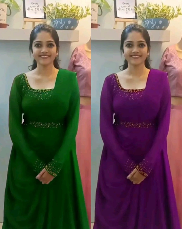 New Party Designer Wear - Puple, XL