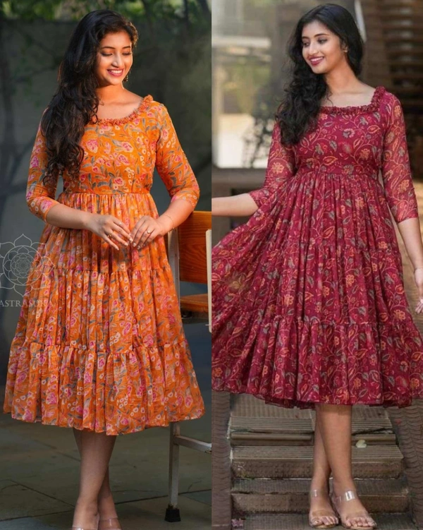 Summer Vibe Maxi A Beautiful Printed Dress - XL, Web Orange