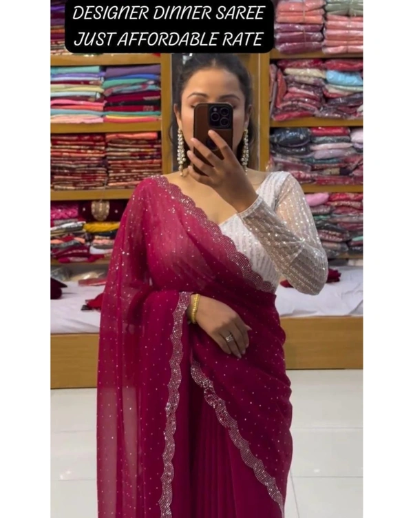 DAIMOND HIT DESIGN - Maroon, Free Size