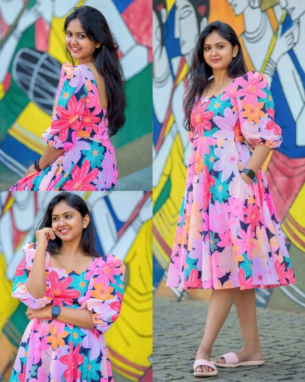 Elegance FLORAL MIDI - M