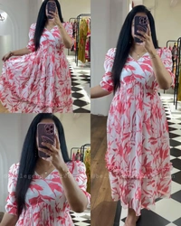 Summer special Cotton Middi Dress - Purple, M