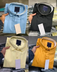 Trending Men's Wear Plain Stylish Shirts - Sky Blue, XL