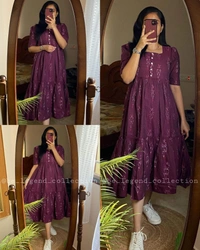 Beautiful anarkali gown - Blue, M