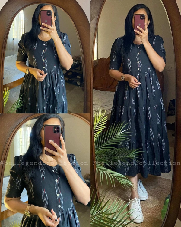 Beautiful anarkali gown - Black, M