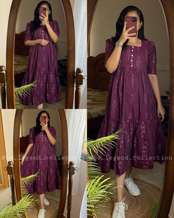 Beautiful anarkali gown - Maroon, L