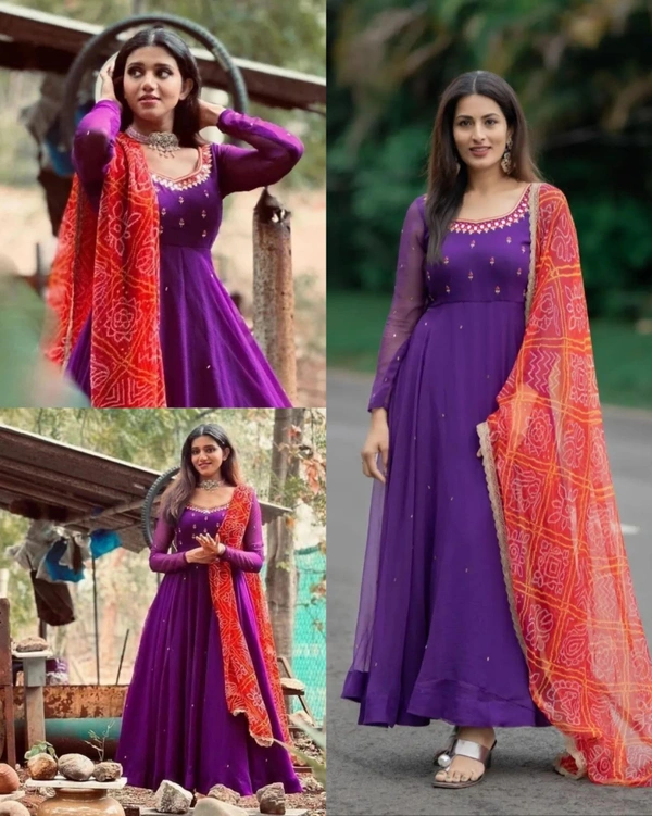 Uniquely Embriodry designed with full sleeves And Full Cut Dupatta . It is giving perfect stylish look for this season - Pink, S