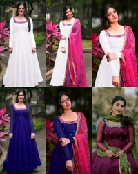Uniquely Embriodry designed with full sleeves And Full Cut Dupatta . It is giving perfect stylish look for this season - Pink, S