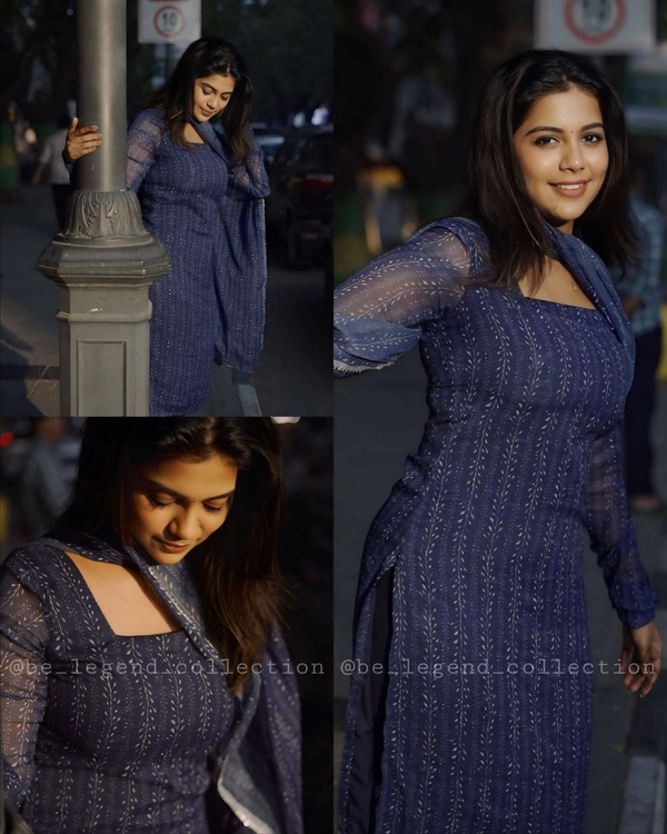 TRENDY NEW KURTI DUPATTA - L