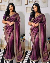 One More Super Hit Soft Tissue Silk Saree Design Launch - Free Size, Sinbad