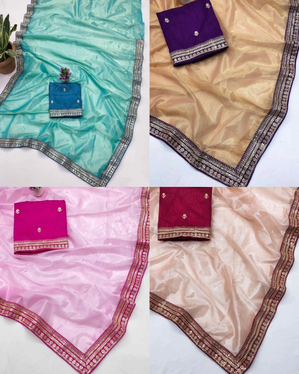 One More Super Hit Soft Tissue Silk Saree Design Launch - Free Size, Sinbad