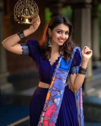 Blue Ready To Wear Lehenga - M