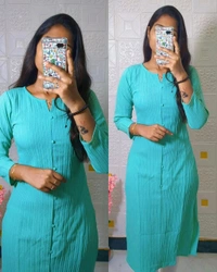 Popcorn kurti - Pink, S