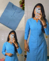 Popcorn kurti - Pink, S