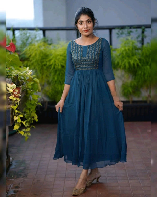 NEW DESIGN HANDWORK  - Blue, M