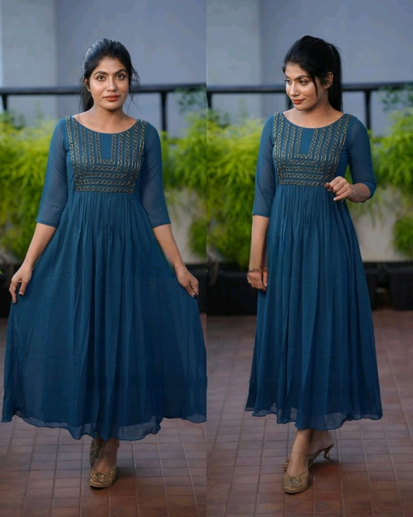 NEW DESIGN HANDWORK  - Blue, L