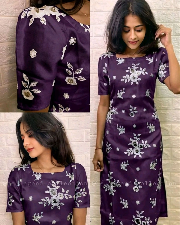 Stylish Kurtis - Wine, 2XL