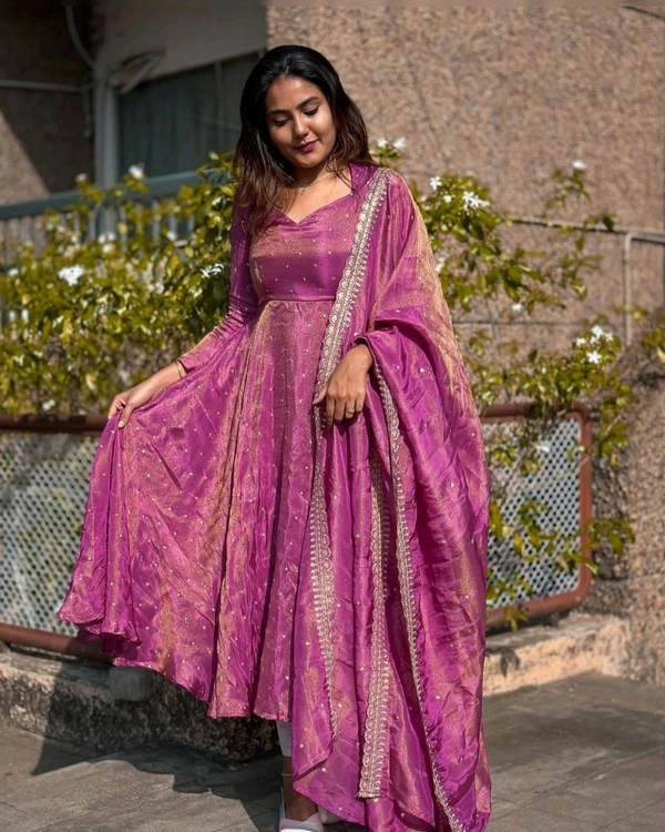 Designer Silk Gown A Beautiful Blend Of elegance and Charm For This Wedding and festival - M