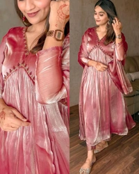 Premium FANCY EMBROIDERY WORK GOWN - BOTTOM WITH DUPATTA 👍 - XL