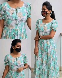 Maxi Gown for Women - Blue, S