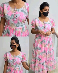 Maxi Gown for Women - Yellow, XL