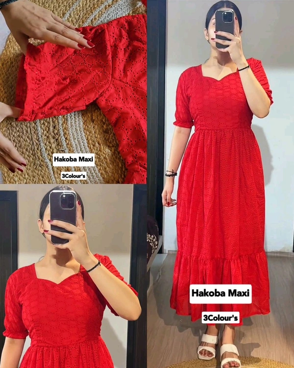 New Summer Speciel Hakoba Maxi - L, Red