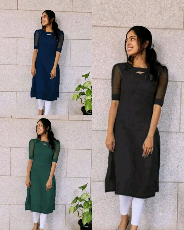 SUMMER kurti - XL, Black