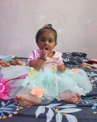 Pink Stylish kids frock  - 12-18 Months