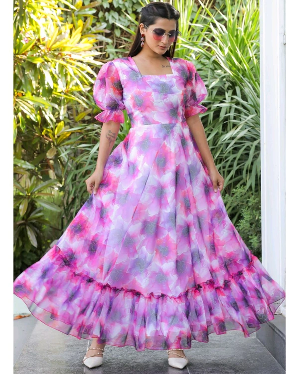 Premium gown for women party wear - XL, Blush Pink