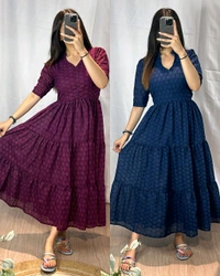 Elegance Summer Hakoba Maxi - XL, Wine