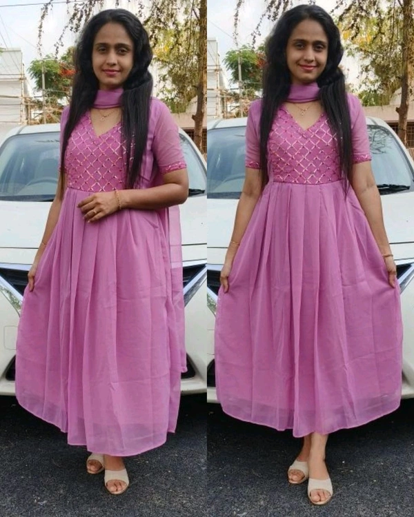 Feeding Party Wear Dupatta Set - XL
