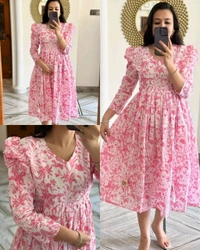 COTTON Gown - XL, Pink