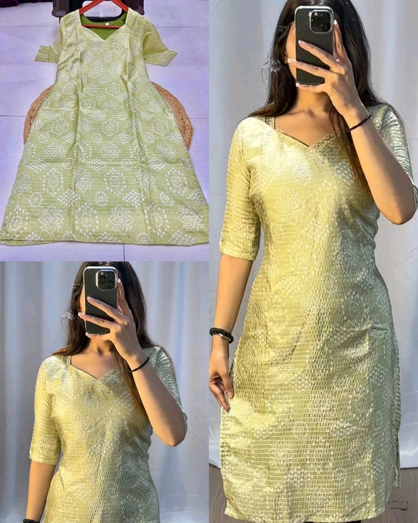 Stylish Office / College Wear Kurtis - Green, S