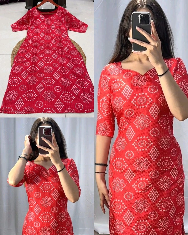 Stylish Office / College Wear Kurtis - Green, M