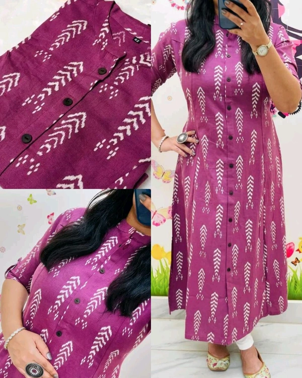 Launching Designer Co-Ords set in *Aline kurti pattern paired with Ankle length pant  - Fuchsia Pink, 2XL