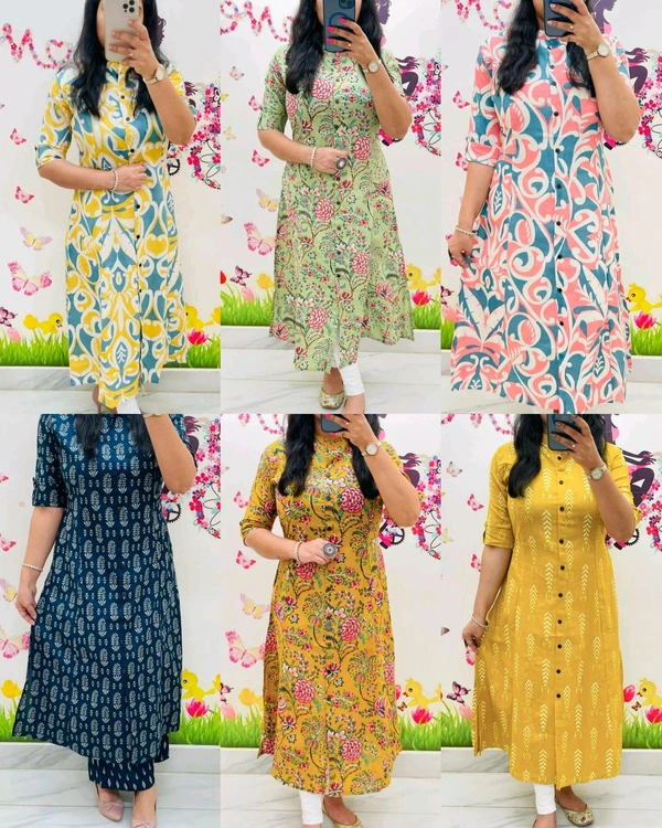 Launching Designer Co-Ords set in *Aline kurti pattern paired with Ankle length pant  - Regal Blue, 3XL