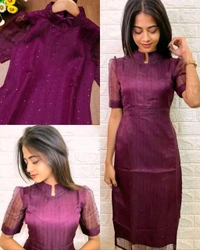 Launching Beautiful kurti For Women - Blue, S