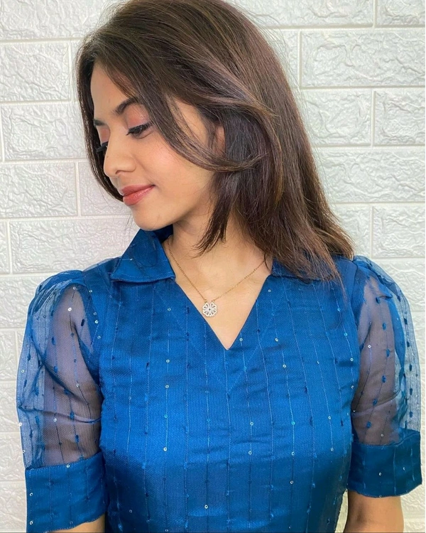 Launching Beautiful kurti For Women - Blue, S