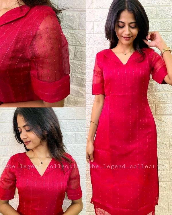 Launching Beautiful kurti For Women - Red, M