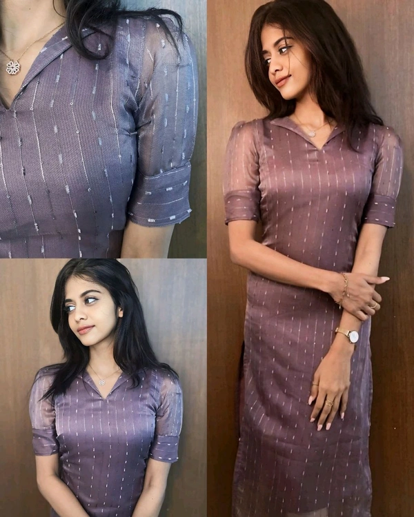 Launching Beautiful kurti For Women - Old Lavender, M