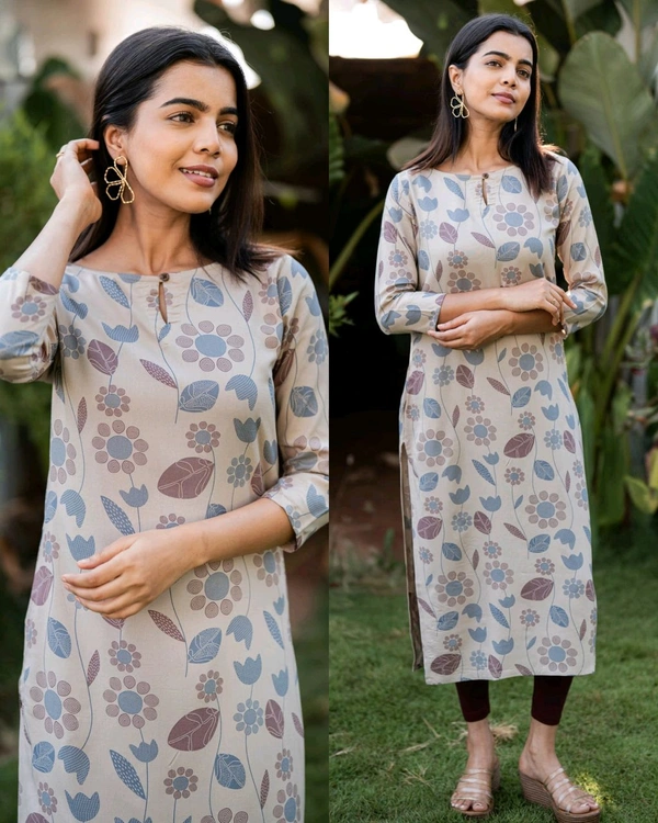 Elegant Print Kurti - Mercury, M