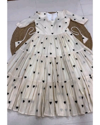 Trending Heart Midi ❤️🖤 - White & Red, S