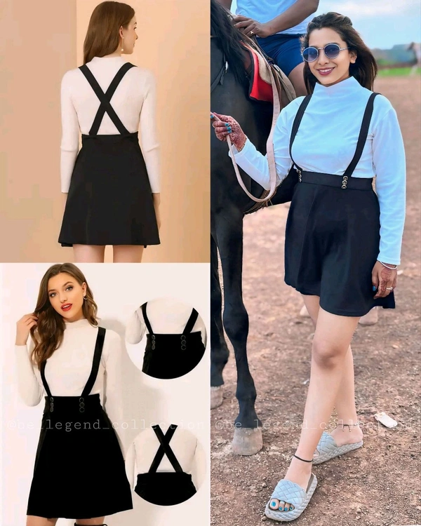 This is two piece western dungaree for women - S