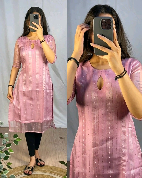 Launching Beautiful kurti - S, Pink