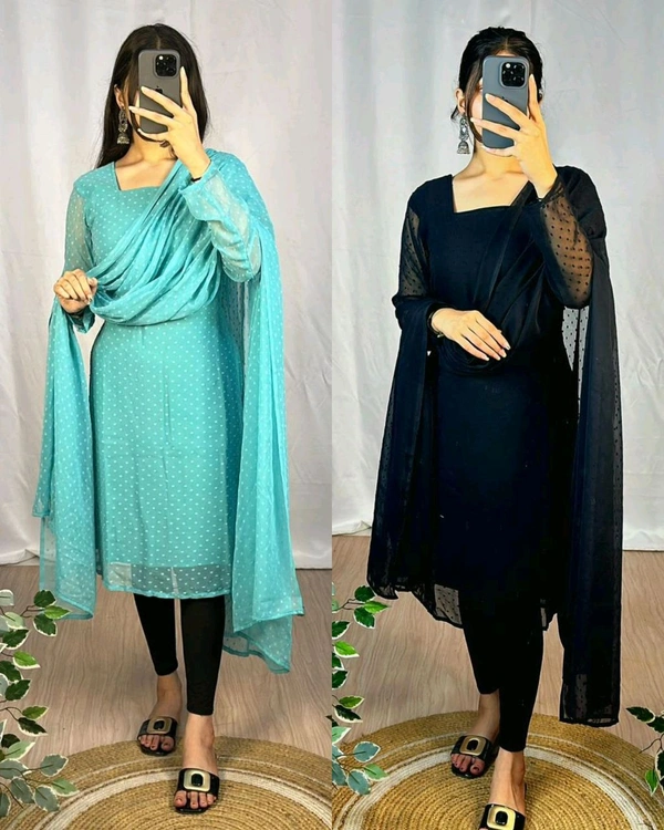 Trending kurti with dupatta with New Colours beautiful colours  - Mauve, S