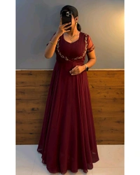 Wear in 2ways ❤️ Gown + Removable coat - XL