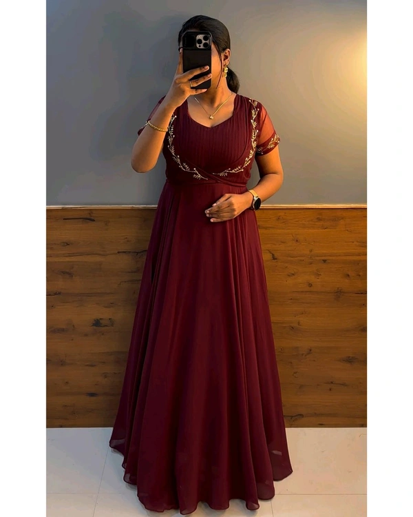 Wear in 2ways ❤️ Gown + Removable coat - XL