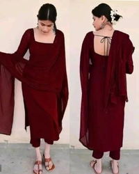 Trendy Kurta Full Sets with New Colours - Pink, XS