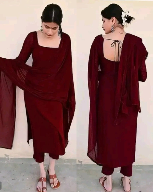 Trendy Kurta Full Sets with New Colours - Pink, XS