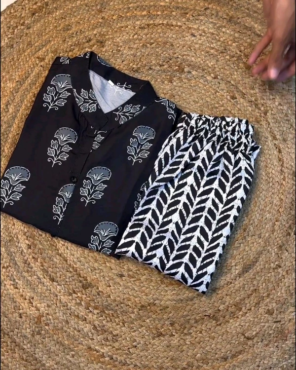 Launching Designer Co-Ords set - Black & White, M