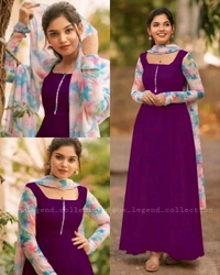 Trendy kurti with dupatta - Red, S